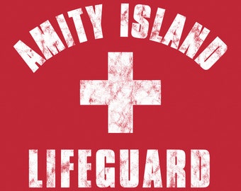 FUNNY TSHIRT Amity Lifeguard  (also available on crewneck sweatshirts and hoodies) SM-5XL