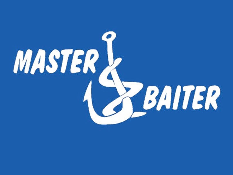 FUNNY TSHIRT Master Baiter Tshirt Fishing Hunting Dirty Joke Etsy