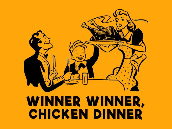 FUNNY TSHIRT Winner Winner Chicken Dinner T-shirt Mens Womens Kids Cool Tee...