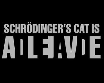 Schrodinger's Cat T-Shirt Physics Science Teacher Gift SM-5XL