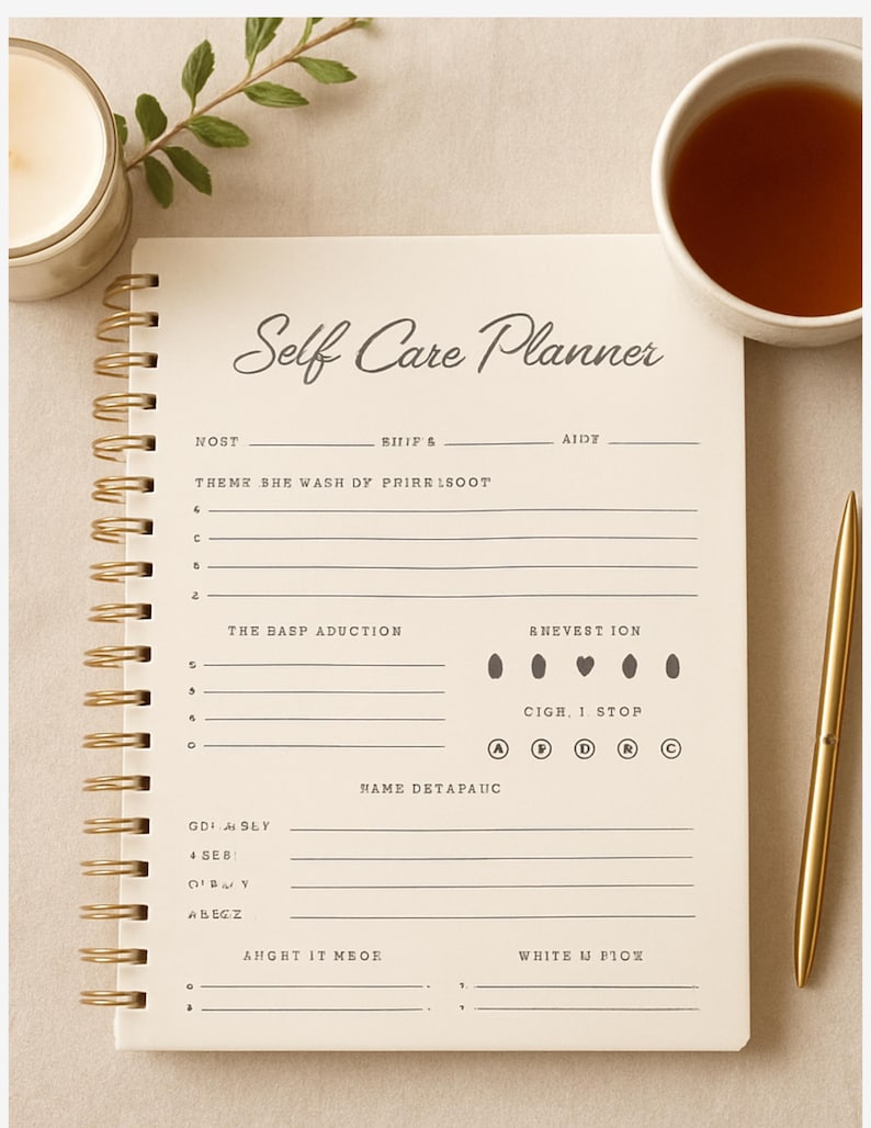 Simple Self Care Planner Printout - Etsy