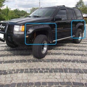 Jeep Grand Cherokee ZJ Kotflügelverbreiterungen Radlaufverlängerungen vorne + hinten