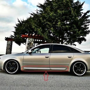 Audi A6 C6 S6 S Line zijskirts / deurskirts / deurbeschermers / spoilerset