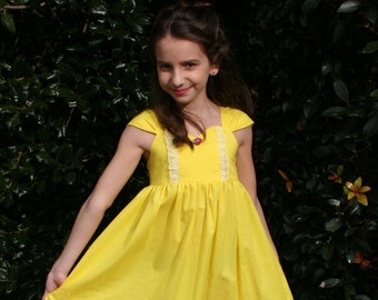 Belle inspired princess dress
