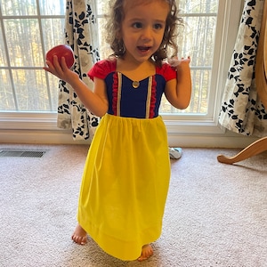 Snow White inspired princess dress