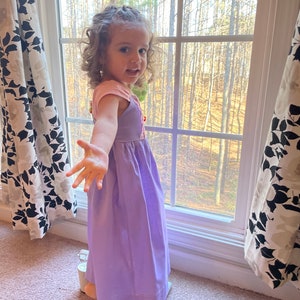 Rapunzel inspired princess dress