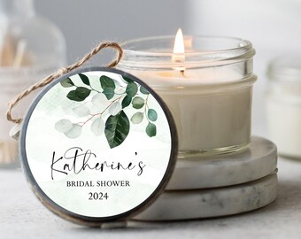 Eucalyptus Greenery Bridal Shower Favor, Set of 12,  Personalized Bridal Shower, Bulk Wedding Favors, Free Shipping