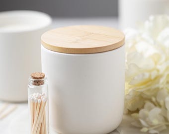 Handmade Soy Candle with Matchstick Holder: Luxury Candle Made in Montana, Fall Gift