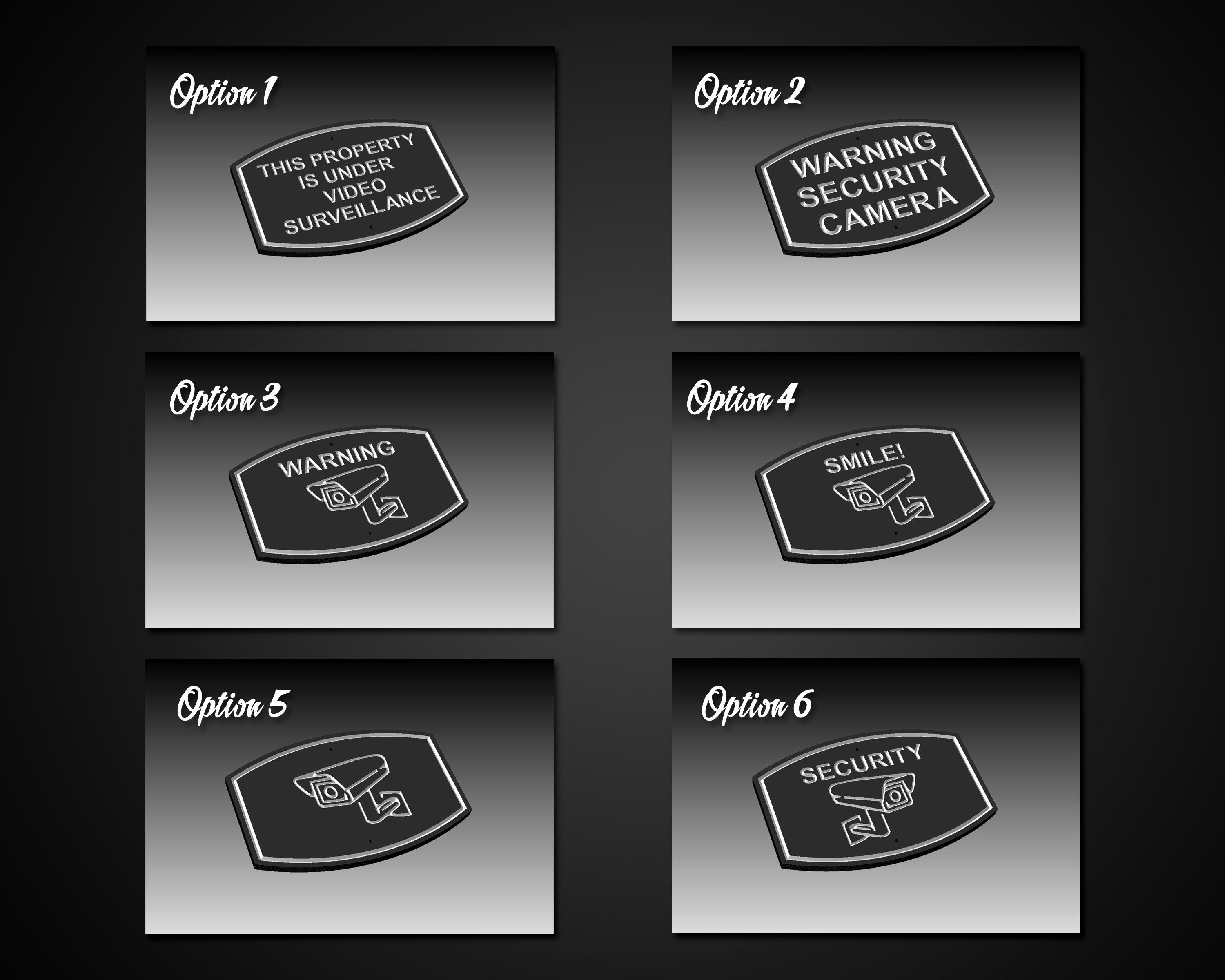 SIGN139 12" x 8" x 1/2" Engraved Security Sign, Custom Carved Wood Sign, House Warming - Wedding - Realtor Gift