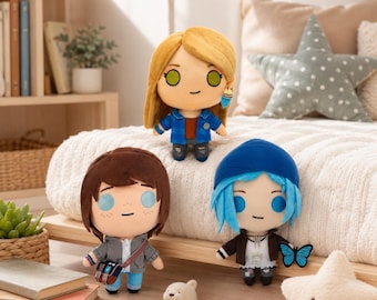Peluche di Chloe Price, personaggio di Life Is Strange, peluche ispirato a un videogioco, regalo per coppie, peluche da collezione per gli appassionati di videogiochi.