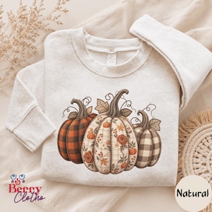 Kids Pumpkin Patch Crew Faux Patchwork Shirt, Cute Fall Toddler Sweatshirt, Autumn Pumpkin Youth Tee, Thanksgiving Kids Outfit