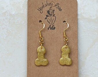 Gold Member Drop Earrings