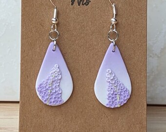 Lilac Dream Floral Drop Earrings