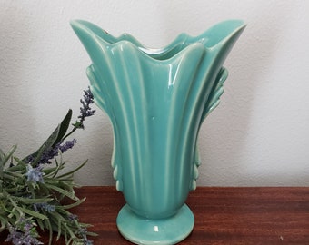 Vintage Blue McCoy Pottery Vase