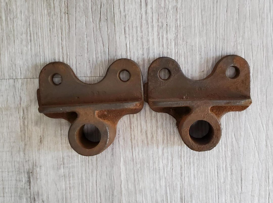 Antique Set Factory Cart Axle Mounting Brackets: Industrial Hardware - Etsy