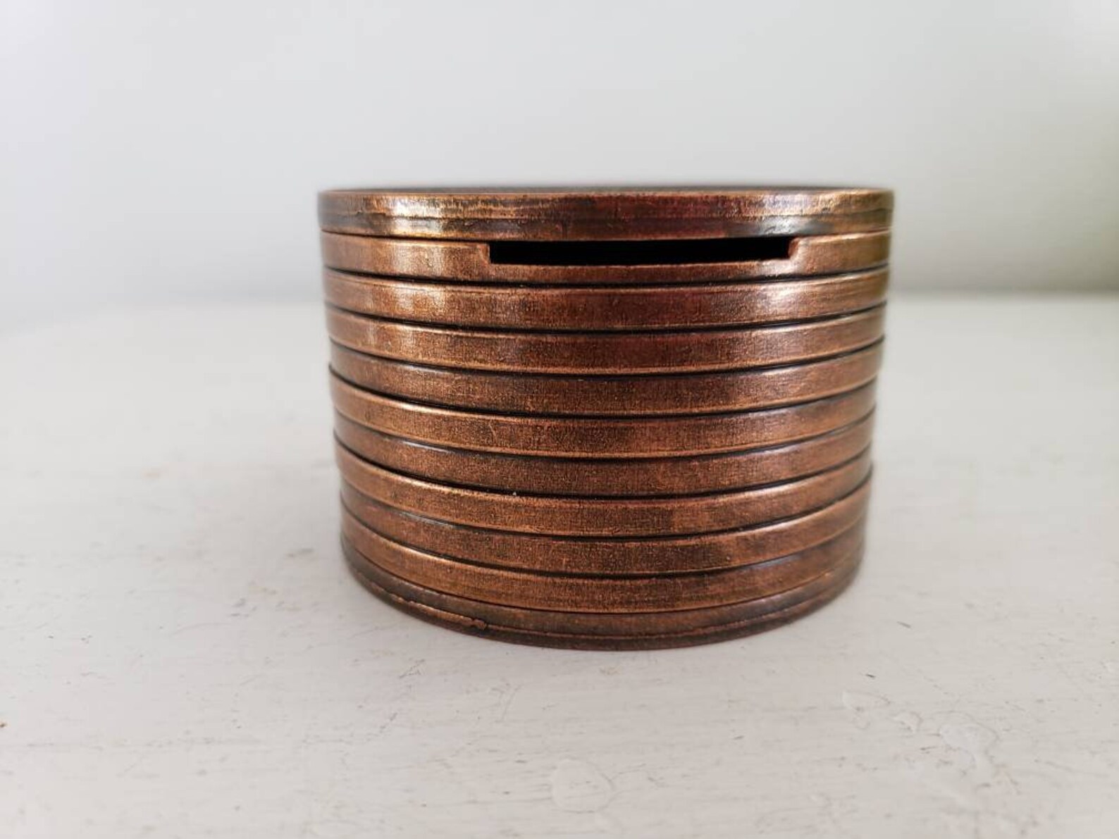 Vintage Penny Bank Coin Bank Indian head penny bank Metal Etsy