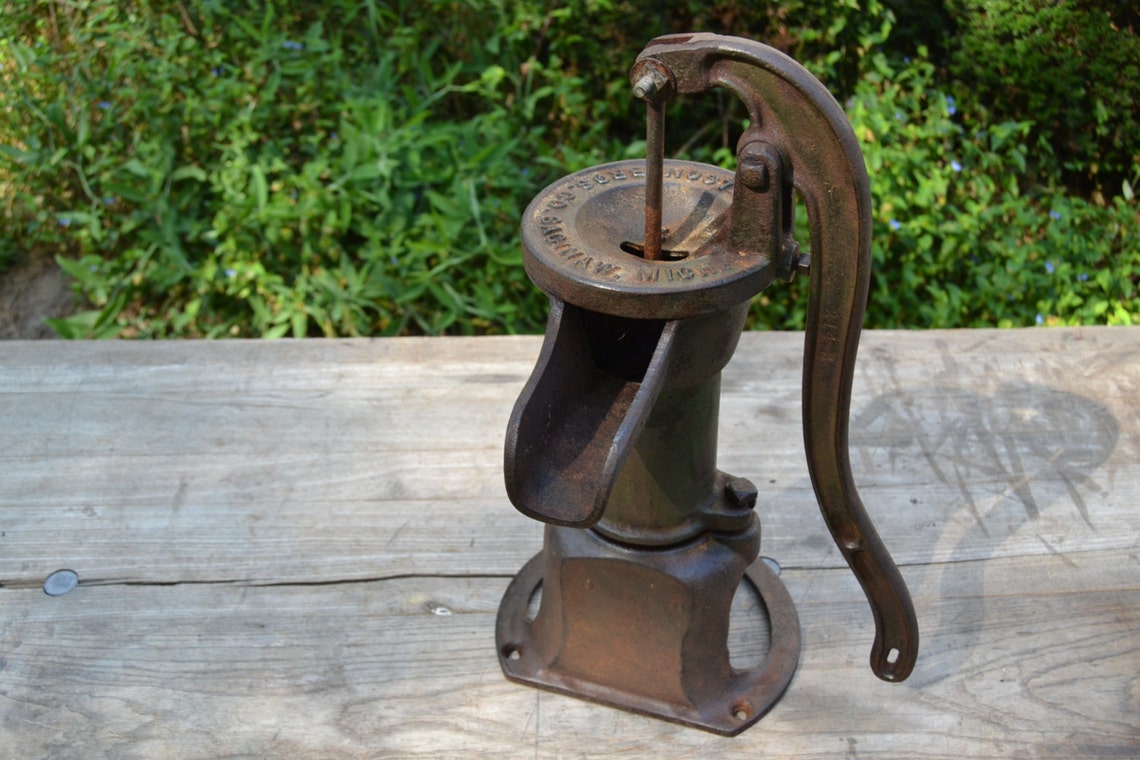 RESERVED Antique Well Pump Cast Iron Well Water Pump Nelson Etsy