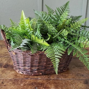 Vintage Handwoven Willow Basket, Rustic Farmhouse Storage, 12.5" Rectangular Wicker