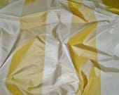 STROHEIM ROMANN BONITA Stripes Silk Taffeta Fabric 10 Yards Gold Cream