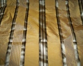 STROHEIM ROMANN MELROSE Silk Taffeta Stripes Damask Fabric 10 Yards Bronze