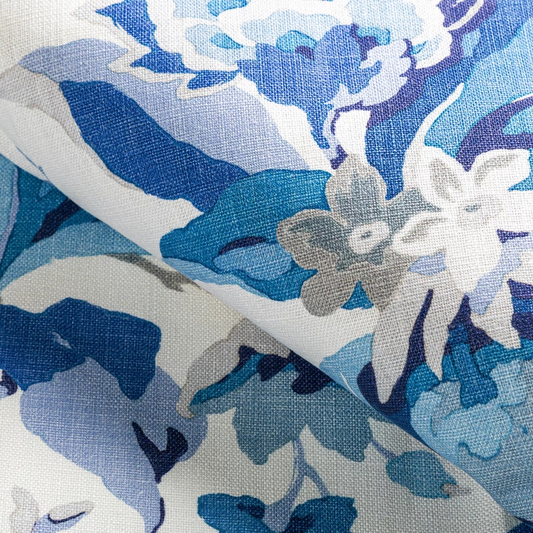 BRUNSCHWIG & FILS Botanical Floral Tropical Linen Print Fabric 10