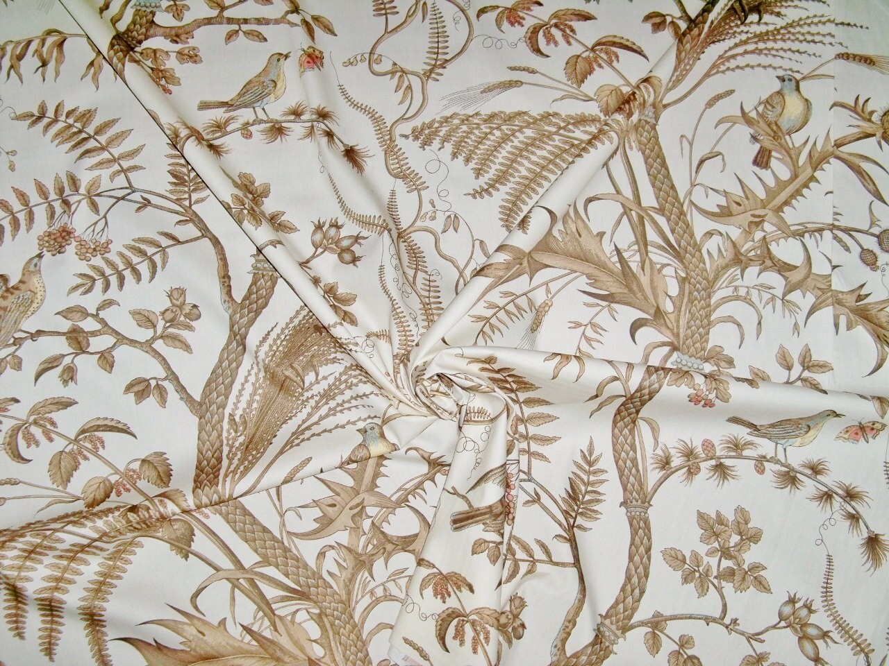 Tissu Toile Brunschwig & Fils, Motif Moyen-Orient Persan, Coton Multicolore, 10 Yards