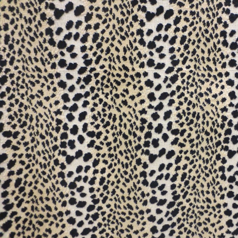 CLARENCE HOUSE LINX Leopard Cut Velvet Fabric 5 Yards Noir | Etsy