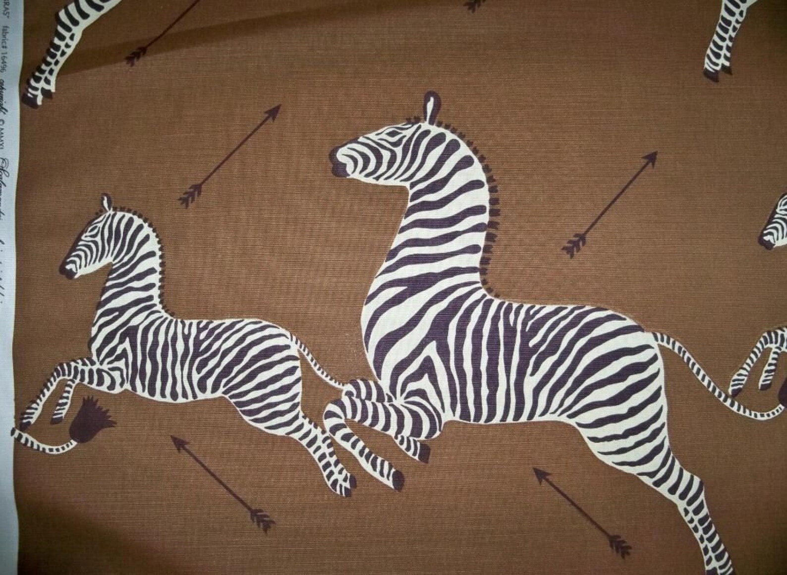 SCALAMANDRE ZEBRAS TOILE Fabric 10 Yards Safari Brown Black White Etsy