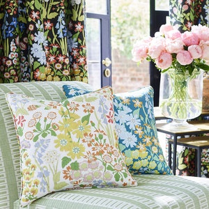 SCALAMANDRE Nymph Floral English Garden Cotton Print Fabric 10 Yards Springtime