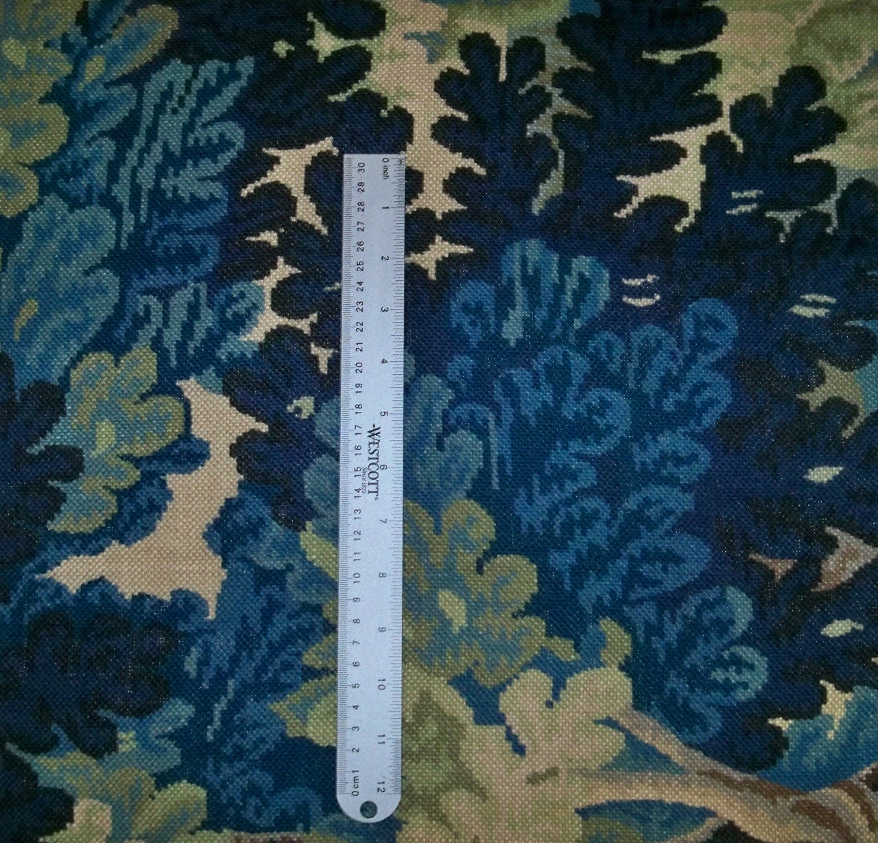 COWTAN & TOUT Rustic FOREST Trees Fabric 10 Yards Blue Multi Etsy