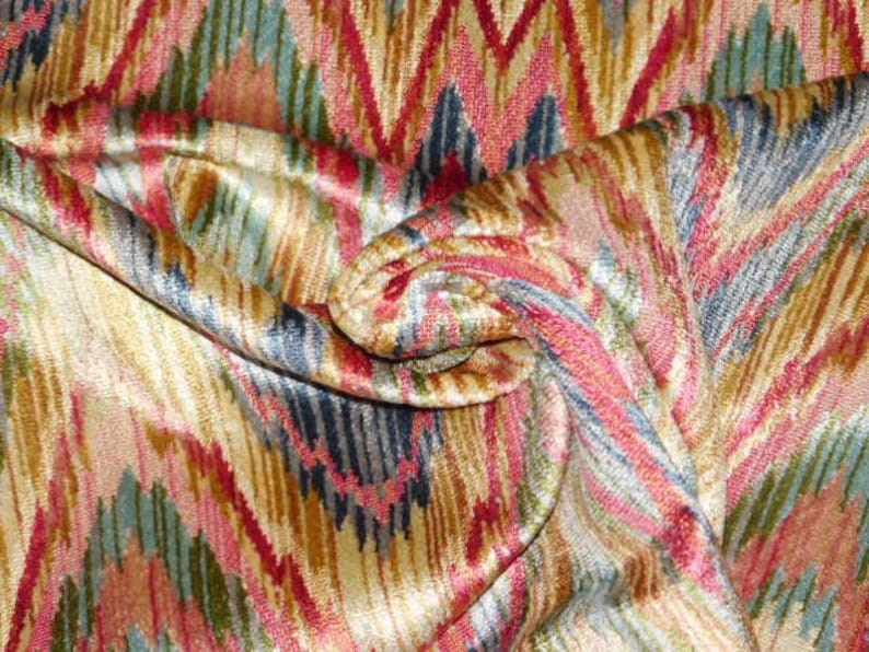 CLARENCE HOUSE Exclusive TALCY Flame Stitch Zig Zag Velvet - Etsy