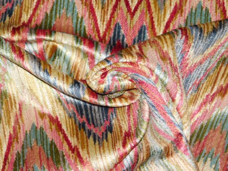CLARENCE HOUSE Exclusive TALCY Flame Stitch Zig Zag Velvet Etsy