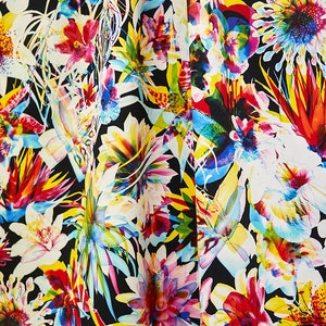 SCALAMANDRE Exuberance Personified Floral Botanical Cotton Print Fabric 10 Yards Multi