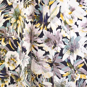 SCALAMANDRE Exuberance Personified Floral Botanical Cotton Print Fabric 10 Yards Pastel Multi