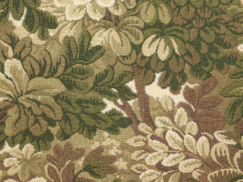 SCALAMANDRE Verdure Tapestry Deep Lush Foliage Fabric 10 Yards Moss image 7