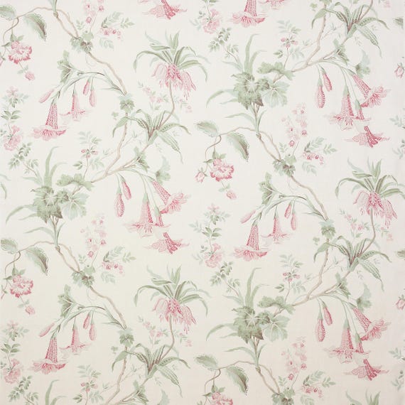 COLEFAX & FOWLER Rolling Trompete Blumen Englisch Efeu Leinen Stoff 10  Meter Rosa Grn - Etsy Schweiz