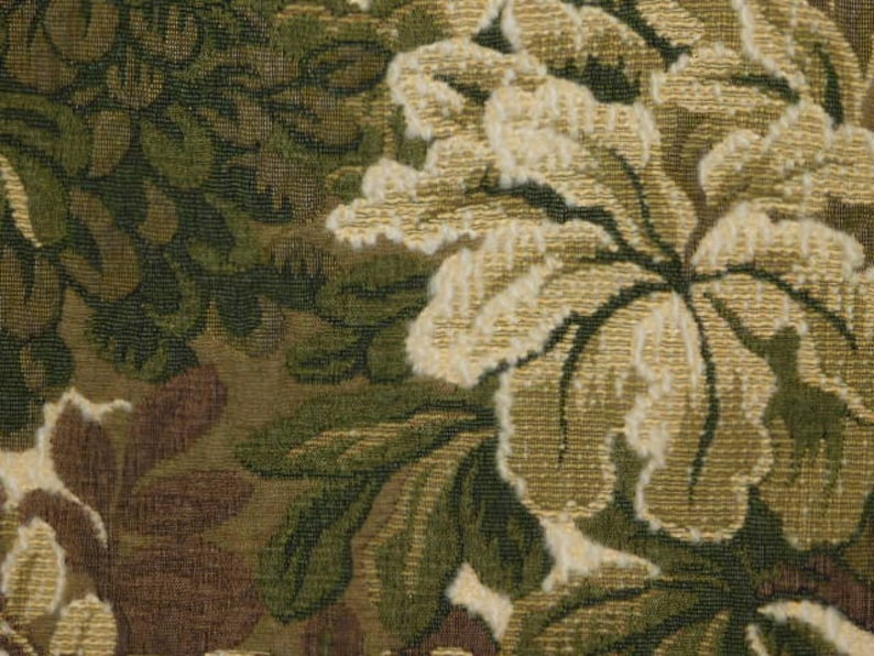 SCALAMANDRE Verdure Tapestry Deep Lush Foliage Fabric 10 Yards Moss image 8