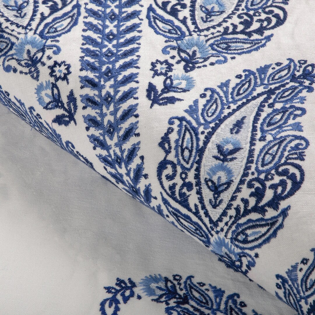 Tissu Brunschwig & Fils, Imprimé Fabriano Sur Moire, Couleur Blonde, Vente Par 2 Yards Minimum