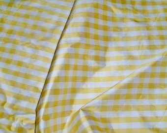 BARANZELLI SCALAMANDRE LUCIA French Country Silk Dupioni Fabric 10 Yard Yellow White