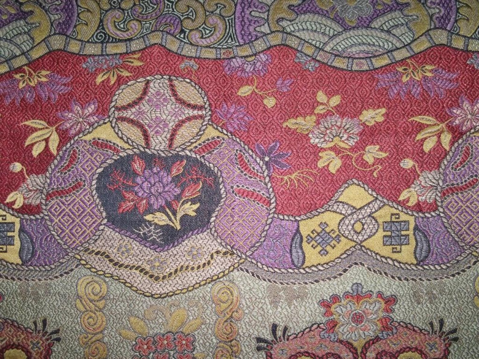 CLARENCE HOUSE CHINOISERIE Dragon Empress Fabric 10 Yards Wine Etsy