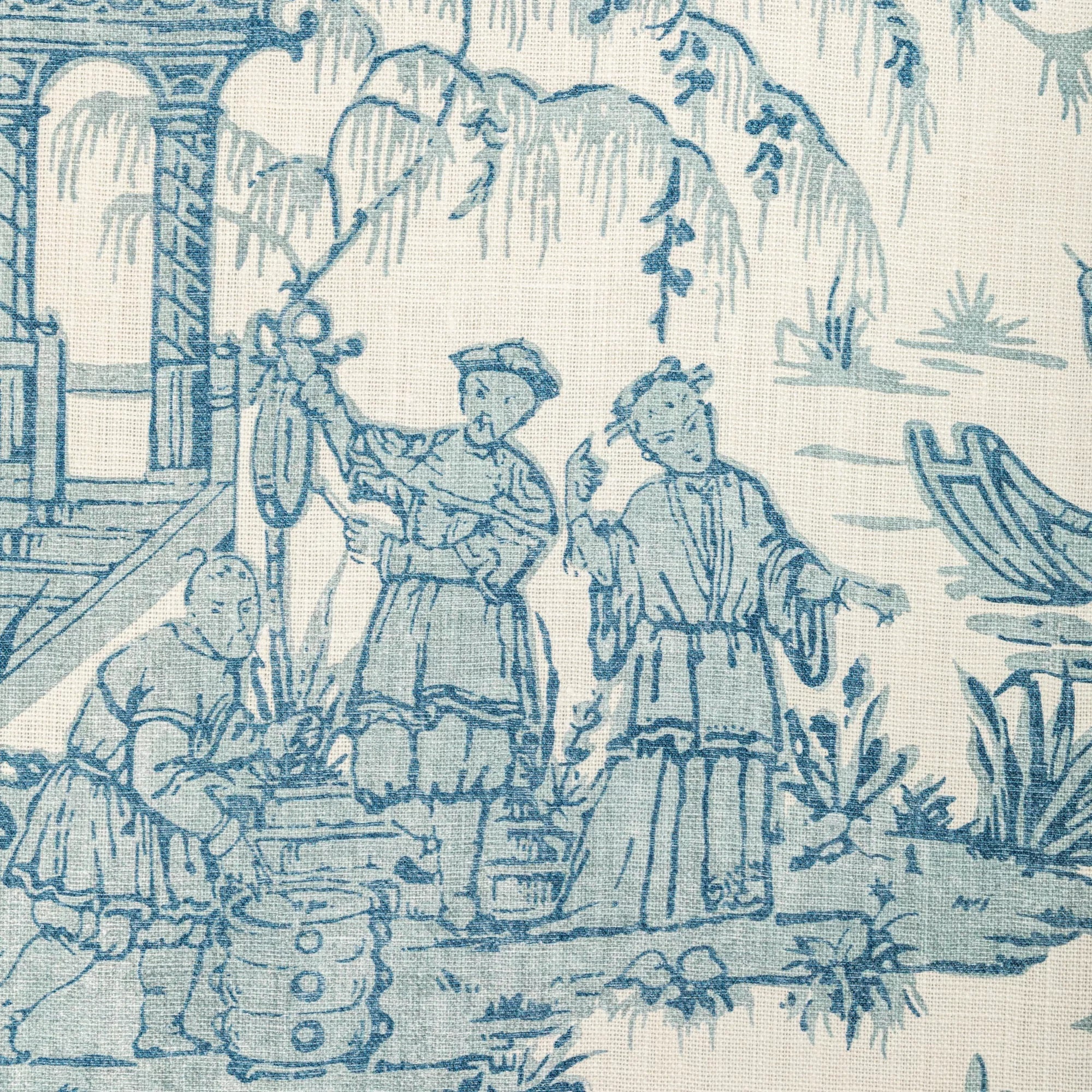 LEE JOFA KRAVET Oscar De La Renta Chinoiserie Toile Linen Fabric