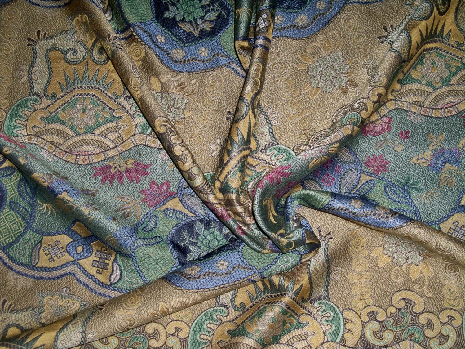 CLARENCE HOUSE CHINOISERIE Dragon Empress Fabric 10 Yards | Etsy