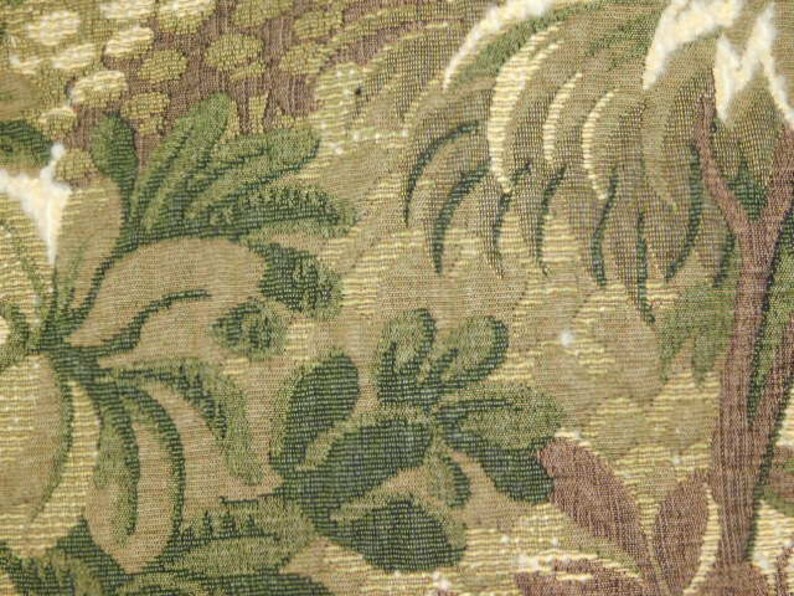 SCALAMANDRE Verdure Tapestry Deep Lush Foliage Fabric 10 Yards Moss image 5