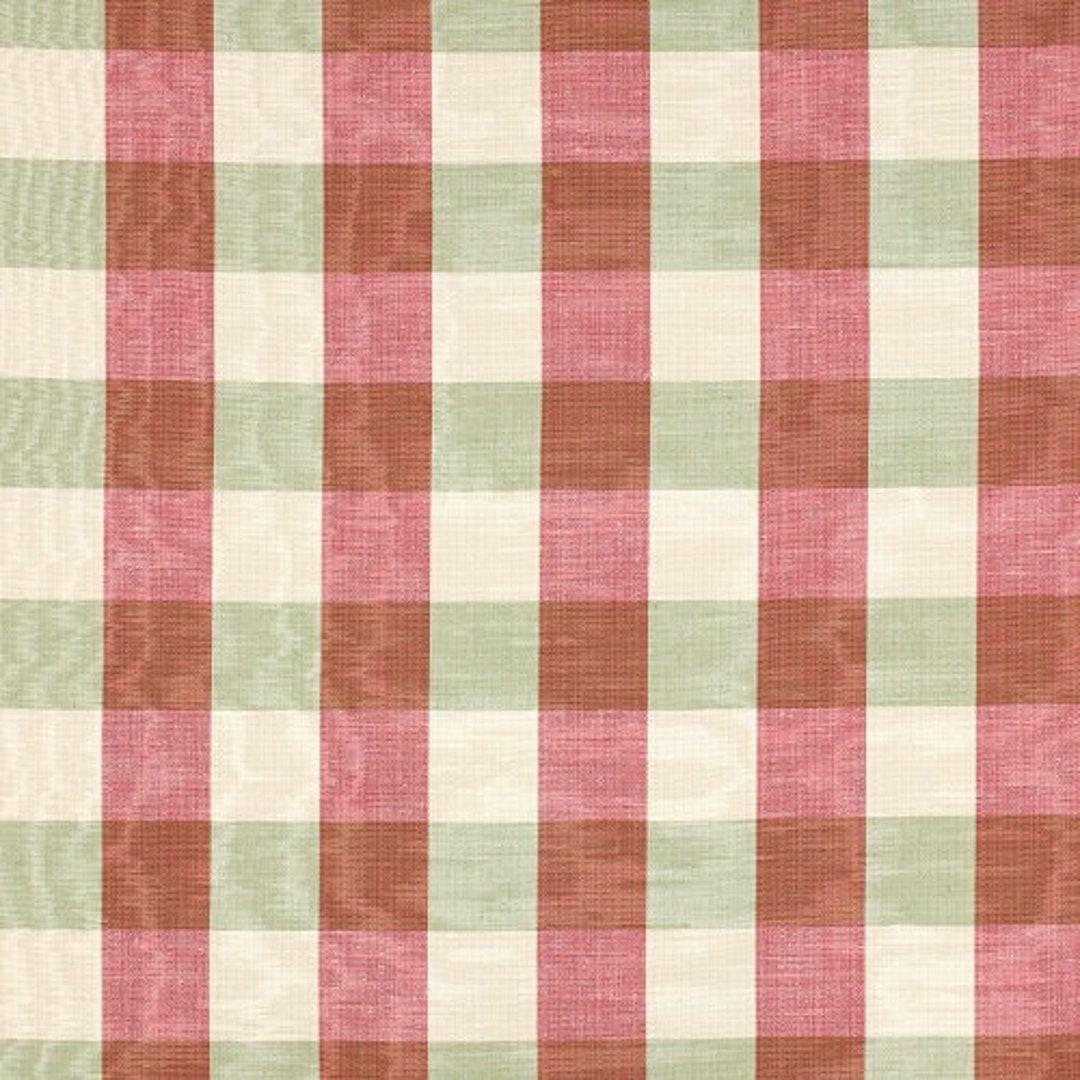 COLEFAX FOWLER FRENCH Country Checks Moire Fabric 10 Yards Red Green - Etsy