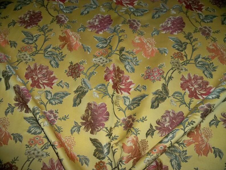 KRAVET COUTURE Lee Jofa Year-end gift Fino BROCADE 10 Y Fabric Yards Mail order cheap Goldenrod