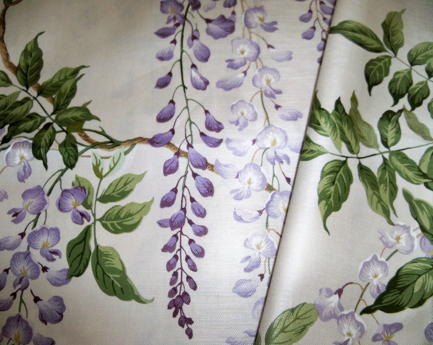 COWTAN & TOUT WISTERIA Glazed Cotton Linen Fabric 10 Yards Lavender