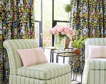 SCALAMANDRE Nymph Floral English Garden Cotton Print Fabric 10 Yards Black Multi - Etsy Canada