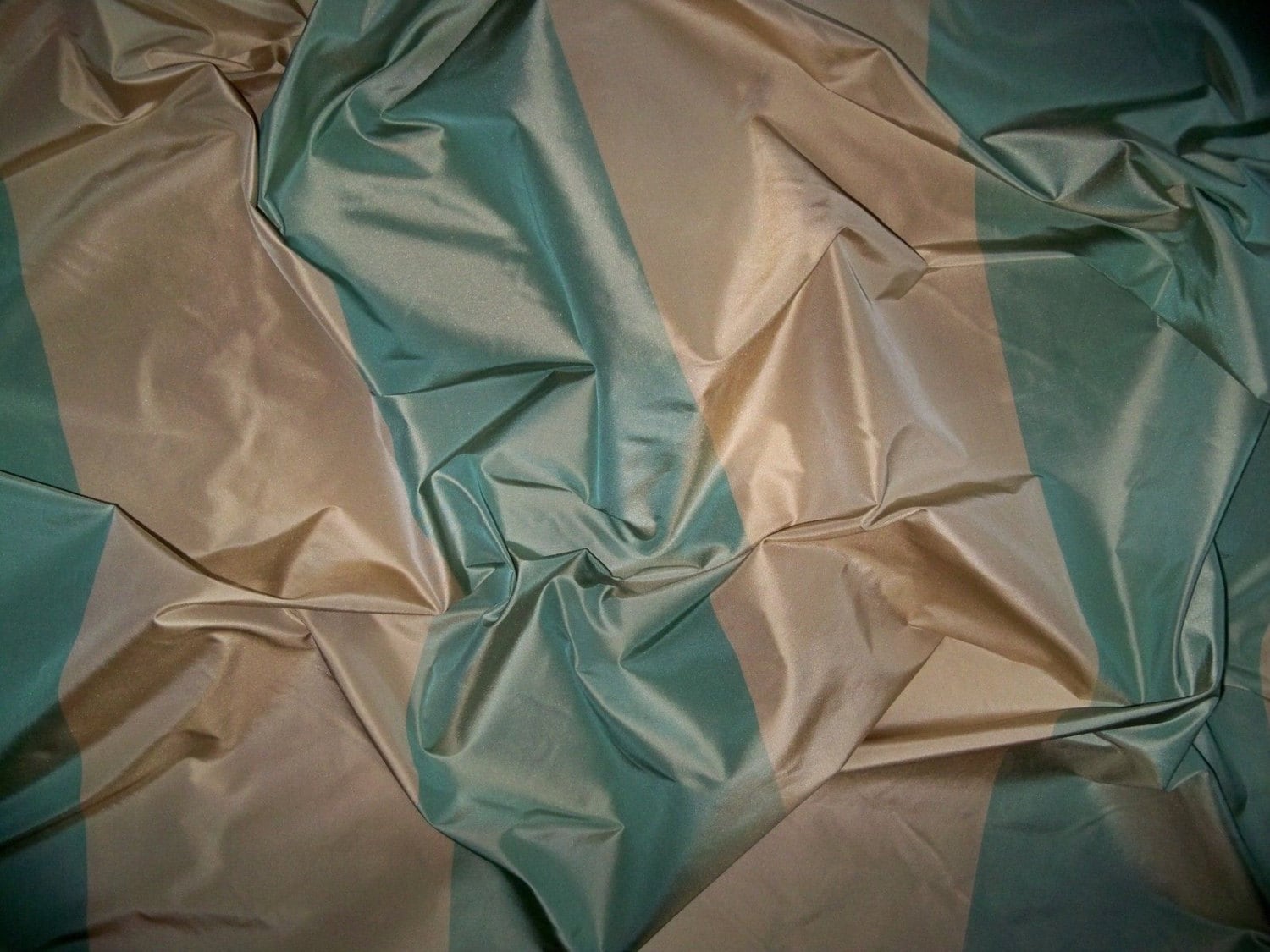 SILK LOOM BEKKA Iridescent Stripes Silk Taffeta Fabric 10 Etsy