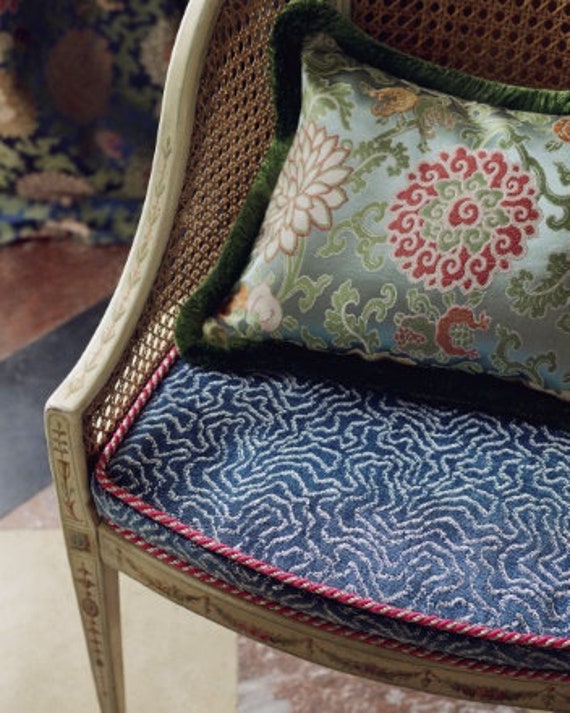 Tessuto da tappezzeria in seta damascata floreale MANUEL CANOVAS