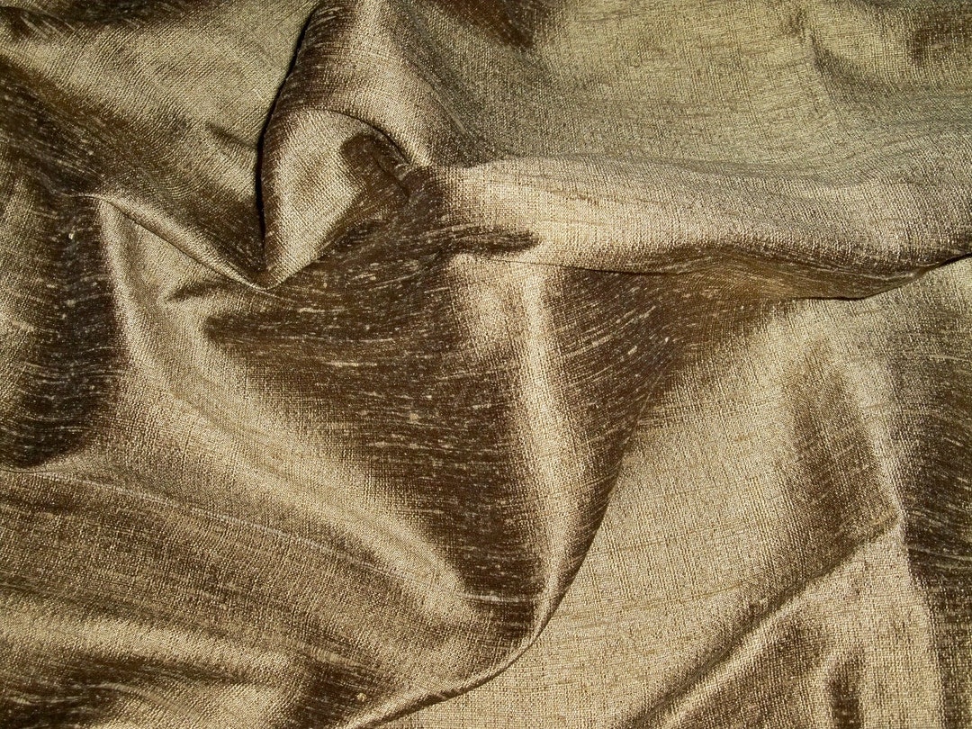 SILK LOOM Inc. ANTIGUA 3 Ply Raw Silk Fabric 10 Yards Antique Gold Etsy